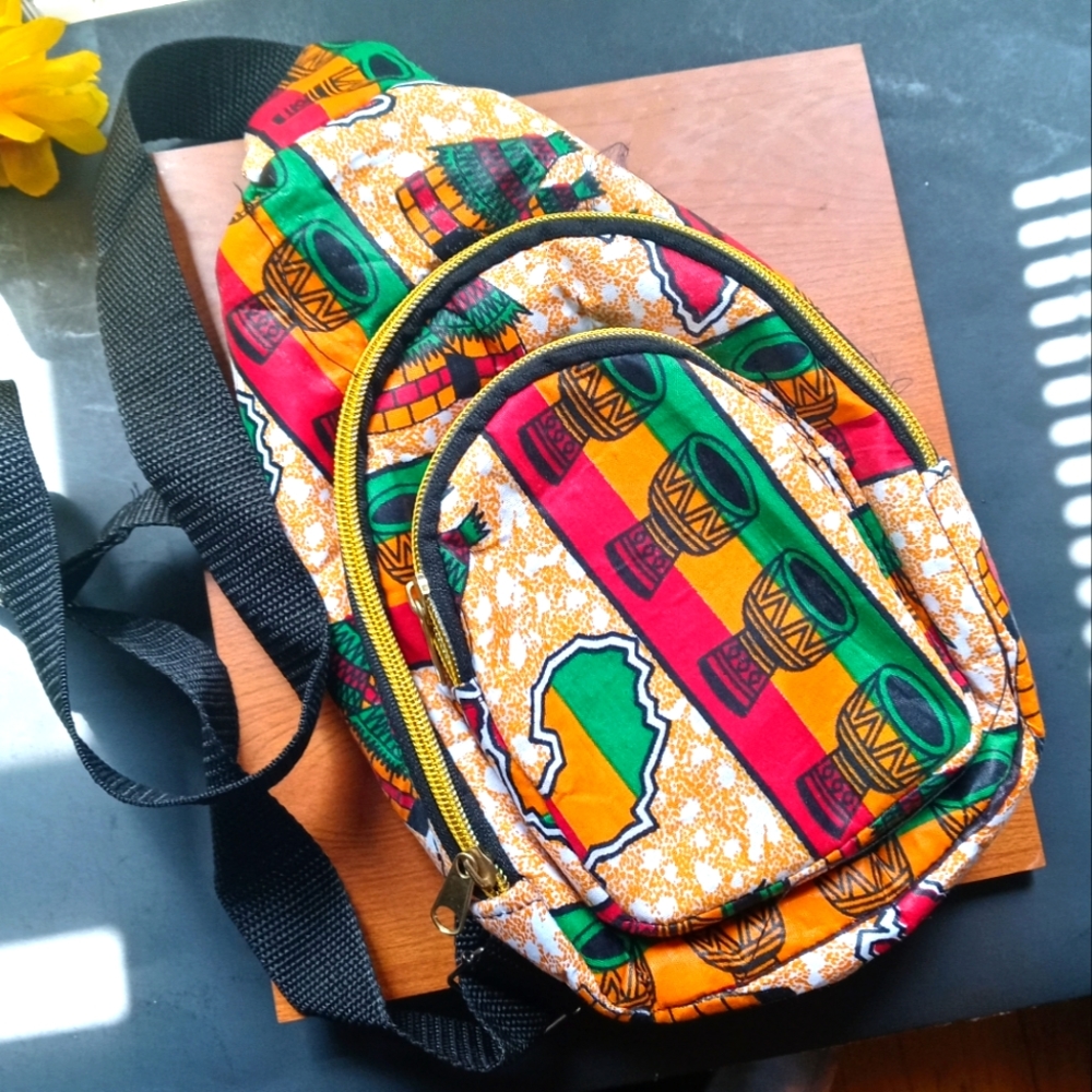 1PC Beautiful Pan African Crossbody Bag